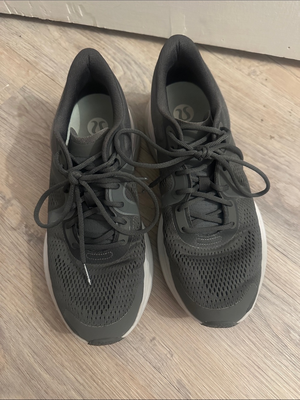 lululemon athletica Dark Gray Mesh Running Sneakers